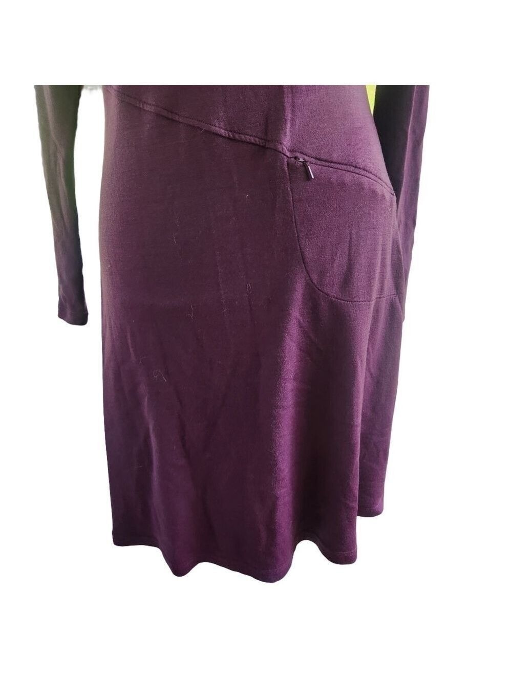 Athleta Purple wool blend longline sweater dress size Small 880254 Athletic - Picture 5 of 11